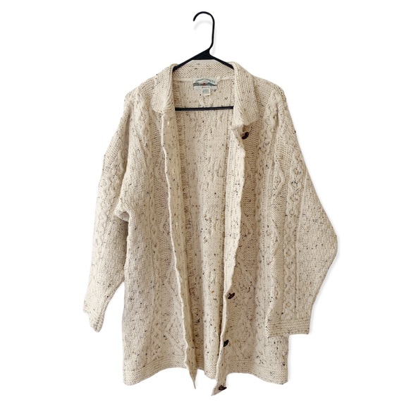 Aran Crafts Sweaters - Aran Crafts Irish Wool Lagenlook Cardigan